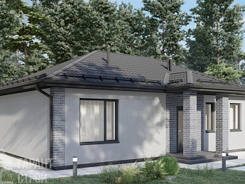 Проект Дом из арболита 1331